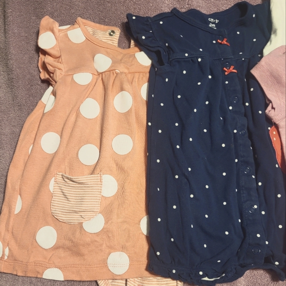 Baby girl clothes 12m lot